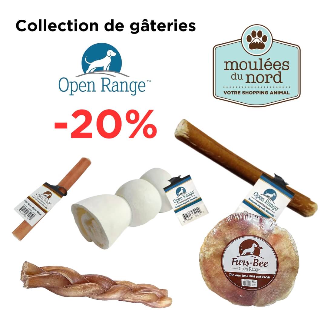 Rabais sur la collection d'os Open Range chiens