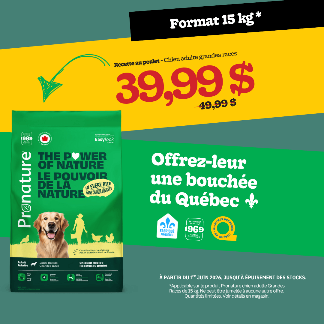 Promotion sur la nourriture Pronature pour chien grande race