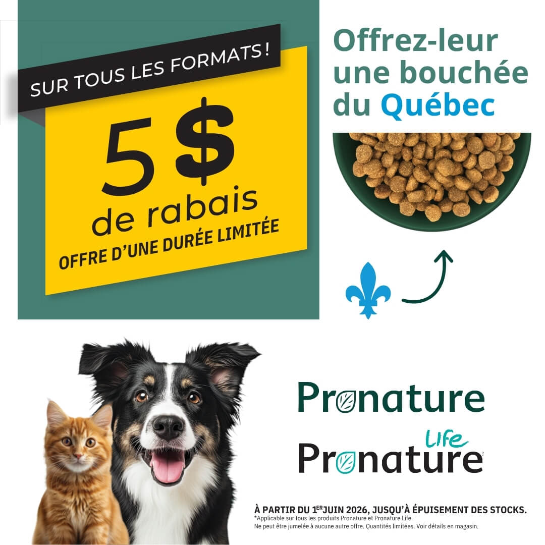 Rabais sur toute la gamme Pronature Pronature Life nourriture chien et chat