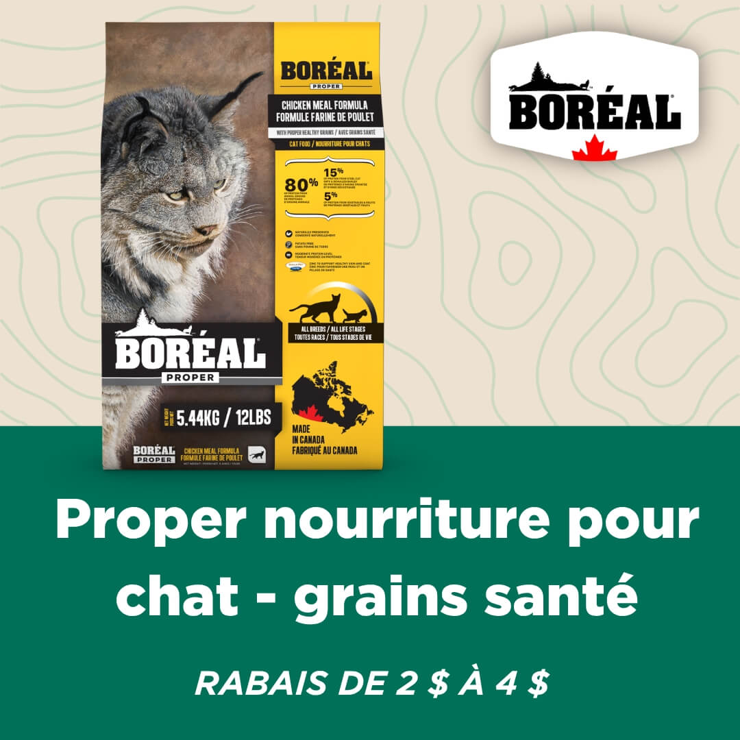 Promotion sur nourriture Boréal Proper pour chats