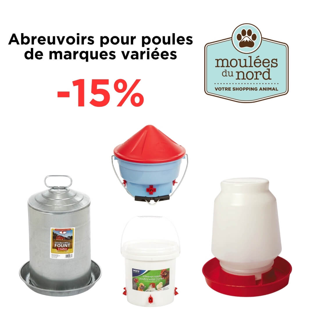 Promotion de juillet sur les abreuvoir pour poules