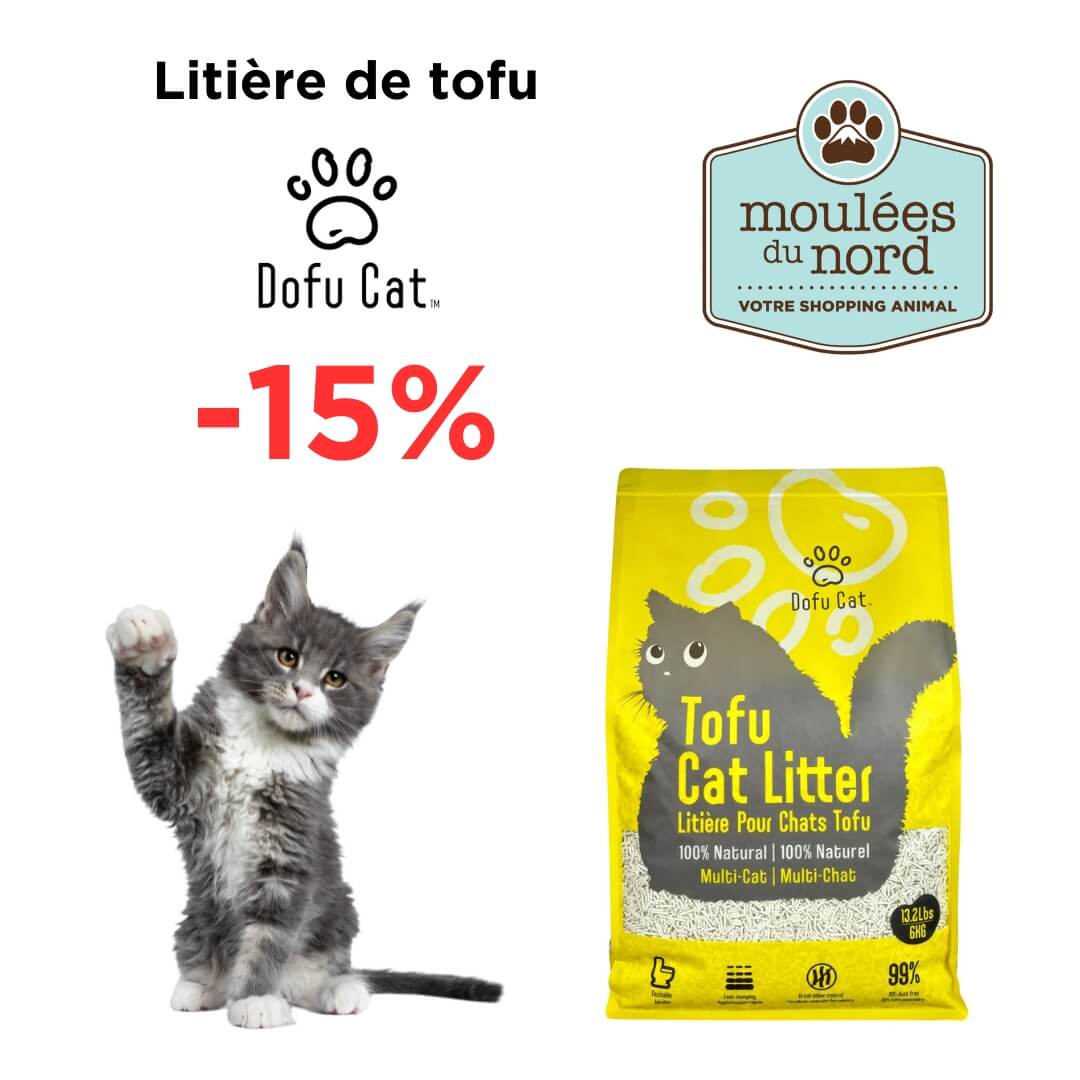 Litière écologique de tofu en promotion