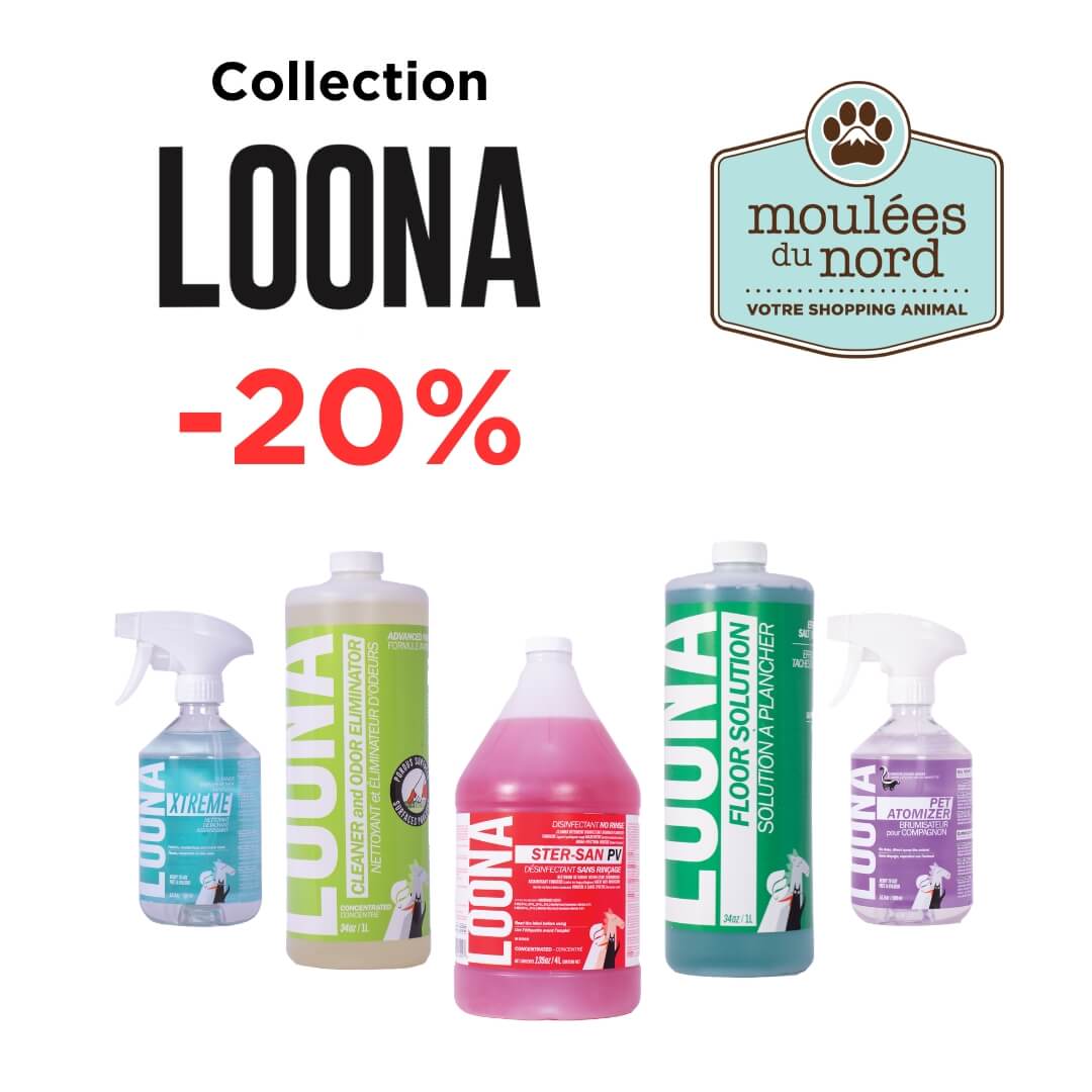 Collection de produits de nettoyages Loona en promotion