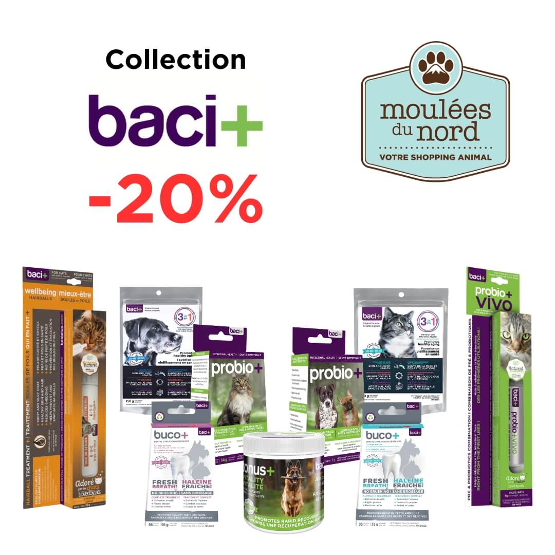 Collection Baci+ pour chiens et chat en promotion septembre 2026