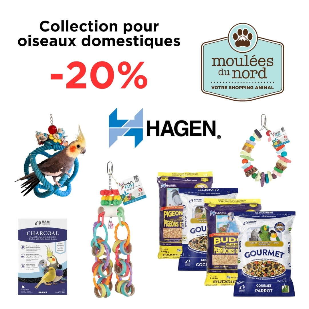 Promotion de septembre sur la collection Hagen pour oiseaux domestiques