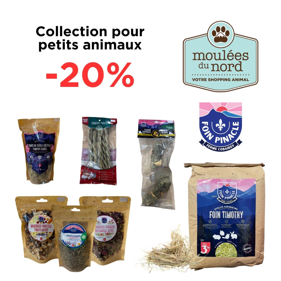 Promotion septembre 2026 sur la collection Pinacle pour petits animaux