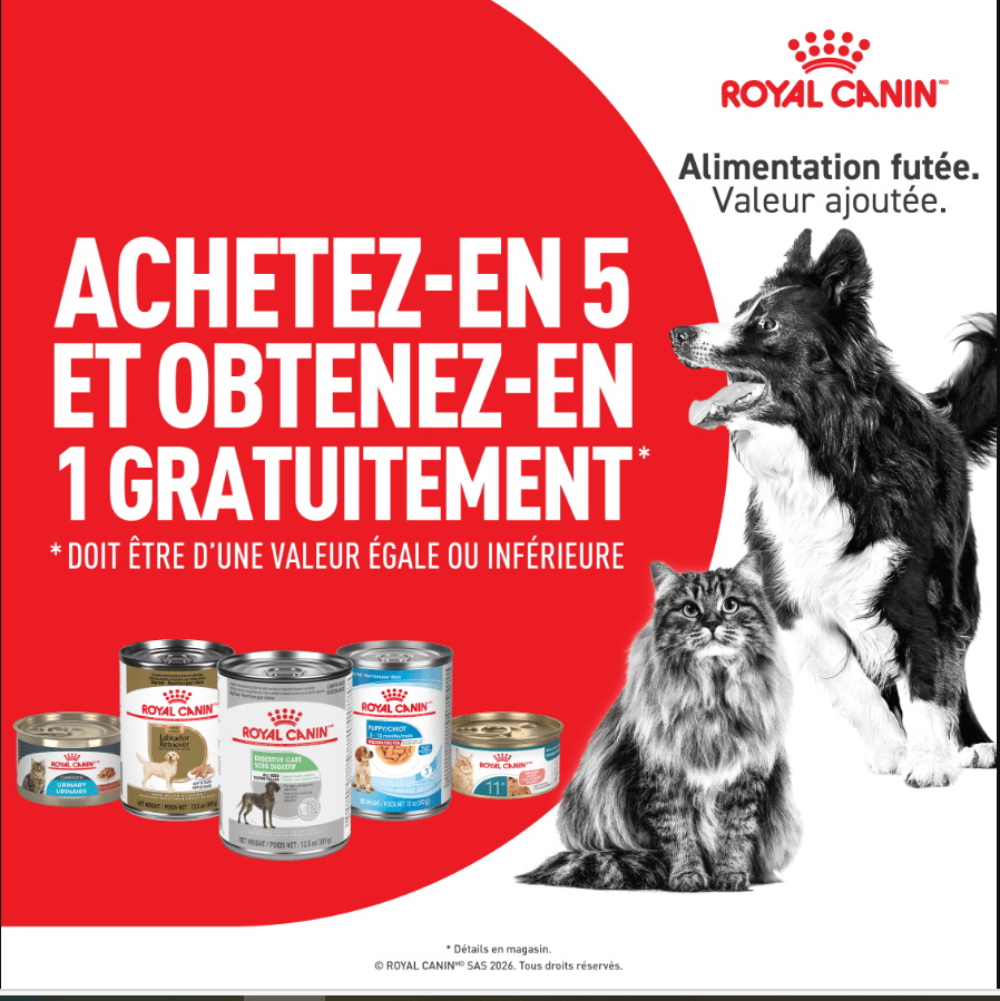 Promotion sur les conserves Royal Canin chiens et chats