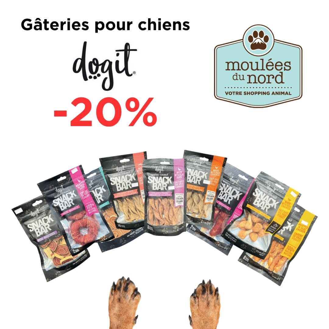 Rabais sur les gâteries Snack Bar pour chiens